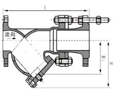 拉桿伸縮Y型過濾器結(jié)構(gòu)圖