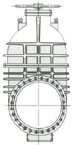 MZ48W-1.5,2（4）快速啟閉暗桿閘閥外形尺寸圖1