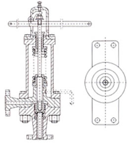 A49Y彈簧沖量式安全閥結(jié)構(gòu)圖