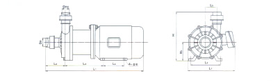 CQ工程塑料磁力泵外形圖