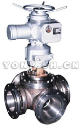 Q941F四通四密封電動球閥