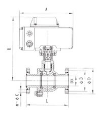 Q941真空電動球閥結(jié)構(gòu)圖