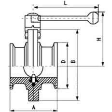 快裝式蝶閥結構圖