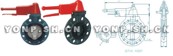 D71X塑料蝶閥