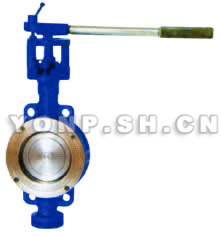 D73H硬密封對夾式蝶閥外形尺寸圖