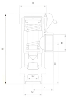15/25DA22F低溫降壓調(diào)壓安全閥結(jié)構(gòu)圖