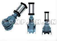 PGZ43CY雙閘氣鎖耐磨陶瓷出料閥Ｃ型