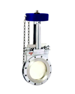 PZL73H/X/F-6/10/16鏈輪對夾式刀形閘閥