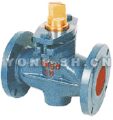 X43T-1.0鑄鐵銅芯二通旋塞閥