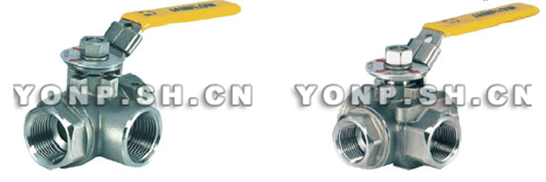 1000WOG三通不銹鋼浮動球閥