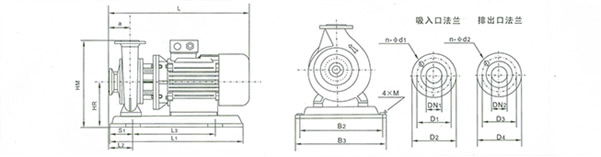ISB、IRB、IHB、YB系列便拆式離心泵性安裝方式