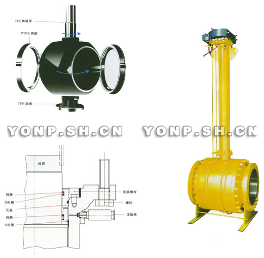 Q947H電動固定球閥結(jié)構(gòu)圖2