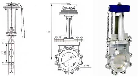 手動(dòng)鏈輪式插板閥CK-L1 