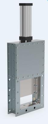 氣動(dòng)螺旋插板閥 外形尺寸圖1