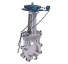PZL43X/H/F鏈輪對夾式刀形閘閥 縮略圖