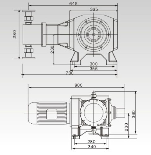 YPZ-D柱塞式計(jì)量泵結(jié)構(gòu)圖