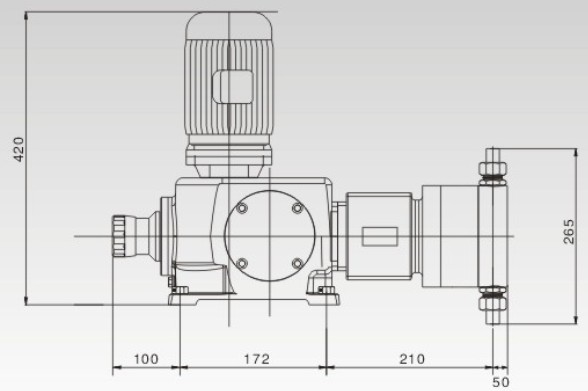 YPY-X液壓隔膜式計(jì)量泵結(jié)構(gòu)圖