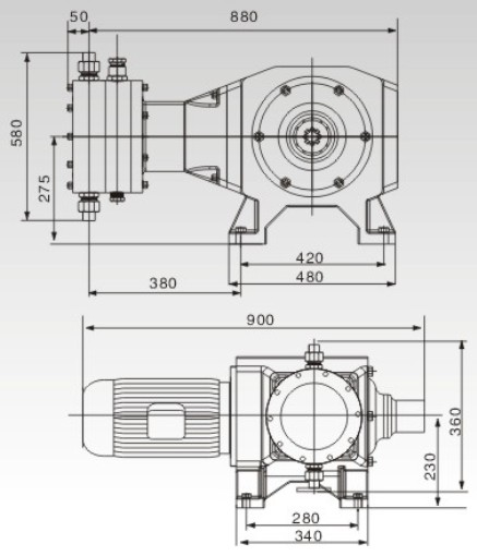 YPY-T液壓隔膜式計量泵結(jié)構(gòu)圖