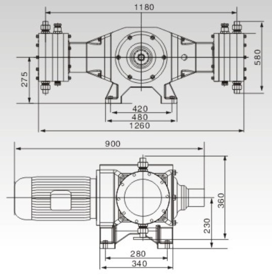 YPY-T2液壓隔膜式計量泵結(jié)構(gòu)圖