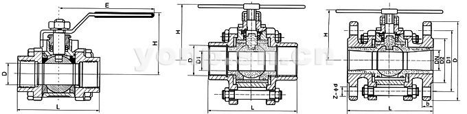 三片式美標(biāo)鍛鋼浮動(dòng)高壓球閥