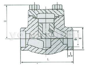 承插焊美標(biāo)鍛鋼升降式止回閥