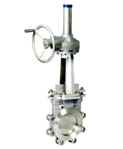 傘齒輪美標凸耳對夾式刀形閘閥