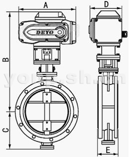 D941W電動通風蝶閥,電動煙塵蝶閥