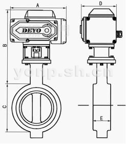 D971Si電動衛(wèi)生級對夾蝶閥,電動食品級對夾蝶閥