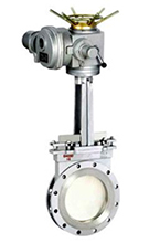 對夾式電動刀形閘閥