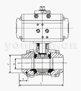 Q611F氣動絲口球閥