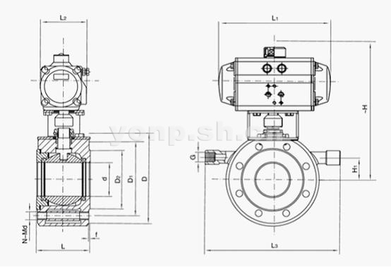 氣動薄型保溫球閥