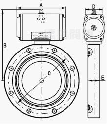氣動(dòng)高真空蝶閥