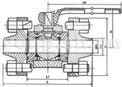 高壓對焊浮動球閥