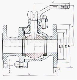 天然氣管線浮動球閥