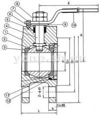 手動(dòng)對(duì)夾浮動(dòng)球閥