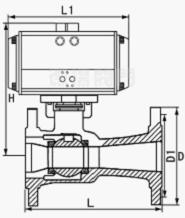氣動高溫一體式浮動球閥