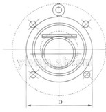 H74TC耐磨陶瓷對夾止回閥外形尺寸圖