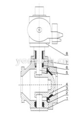 YLD647X-10圓頂閥 結(jié)構(gòu)圖