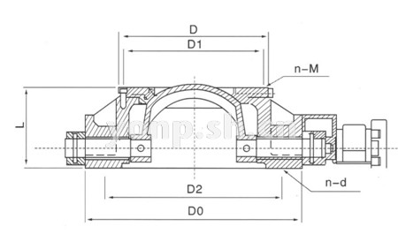 YLD647X-10圓頂閥 尺寸圖