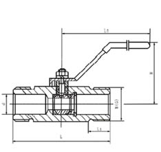 Q2/61F外螺紋球閥&middot;對焊球閥結構圖