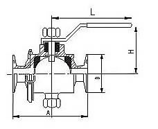 衛(wèi)生級快裝球閥 結(jié)構(gòu)圖