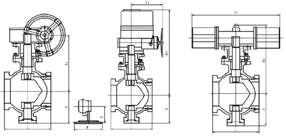 Q71對夾連接V形球閥