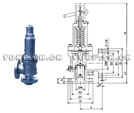 YFWA42C/YFA44C美標(biāo)全啟式安全閥