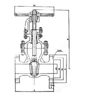 Z41TC手動陶瓷閘閥結(jié)構(gòu)圖 