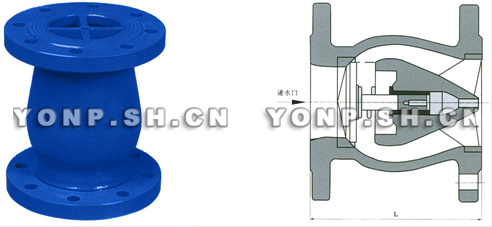 DRVZ升降式靜音止回閥外形尺寸圖