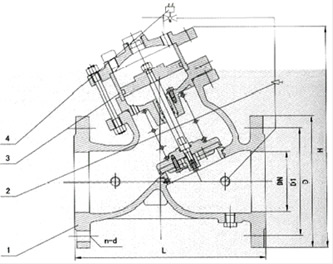 H108X活塞式電動(dòng)遙控閥結(jié)構(gòu)圖