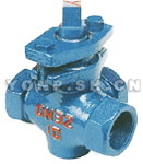 X14W-1.0 三通鑄鐵內(nèi)螺紋旋塞閥 