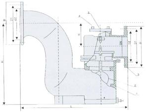 F43X 防逆水封閥結(jié)構(gòu)圖
