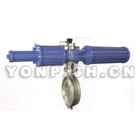 氣動對夾式鈦蝶閥