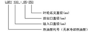LQRY導(dǎo)熱油泵型號(hào)說(shuō)明